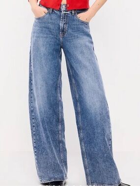 Old navy High-Waisted Baggy Wide-Leg Stretch Jeans
